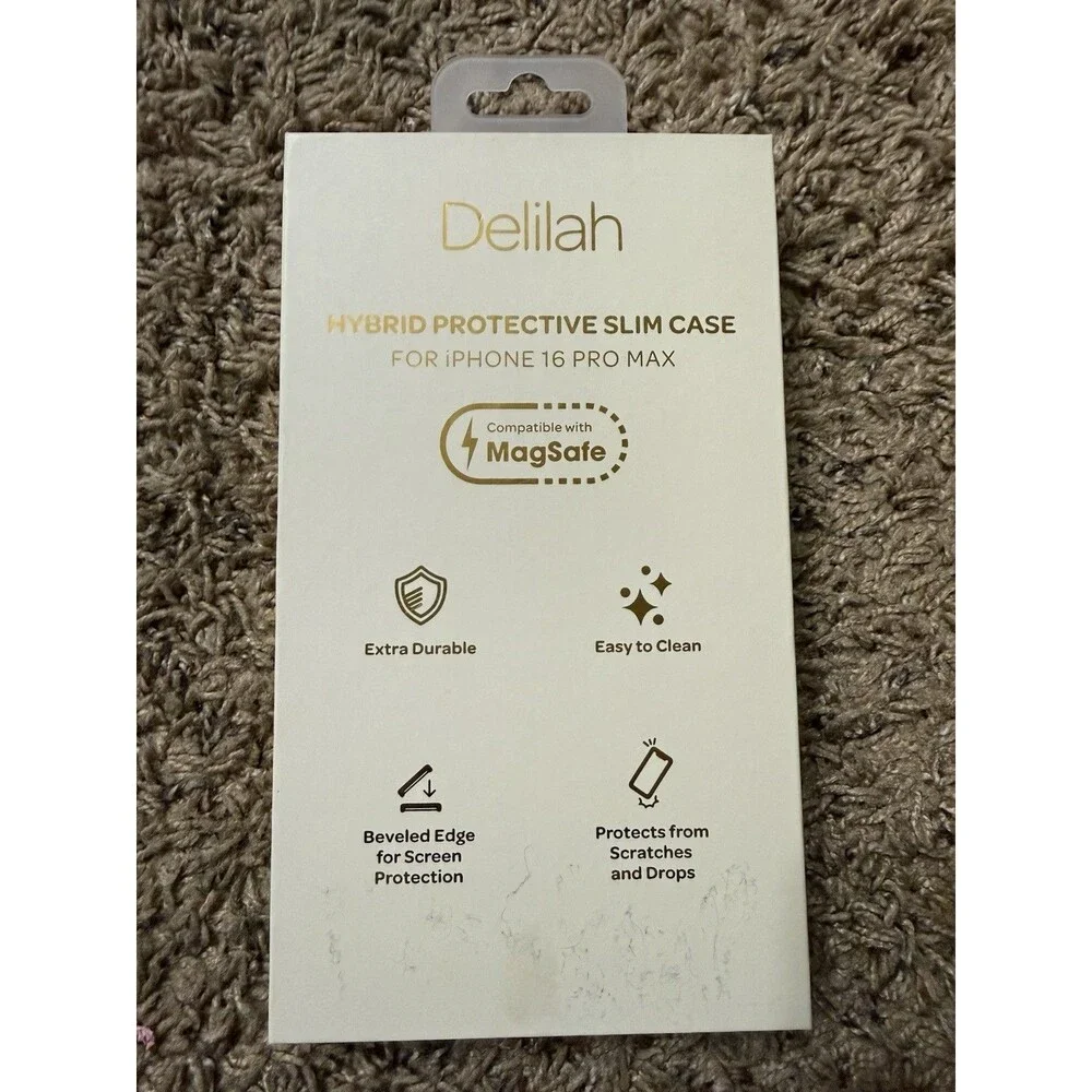 Delilah Clear Phone Case Hybrid Protective Slim Case For iPhone 16 Pro Max